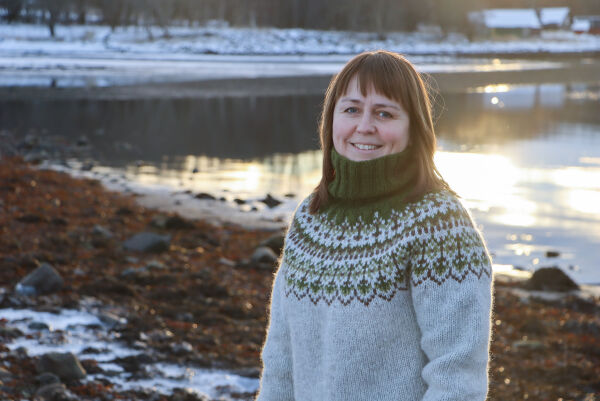 Strikkedesignar med hjarte for havet