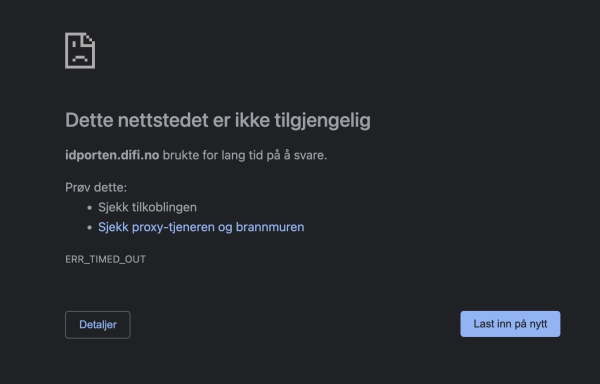 BankID er nede
