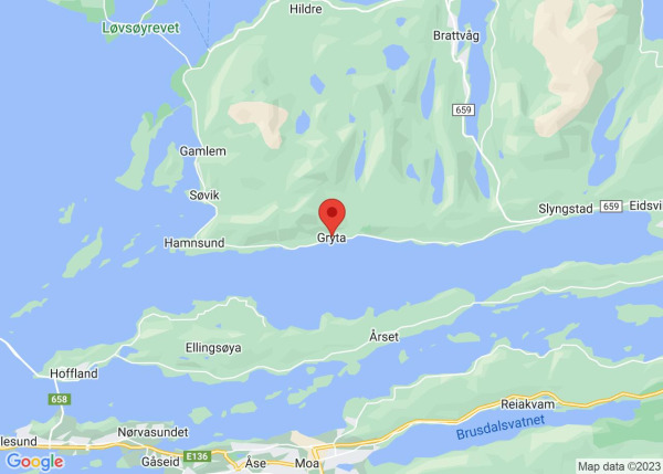 Trafikkulykke på Grytastranda