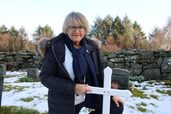 Heidring av den ukjende soldat som er gravlagd på Harøy kyrkjegard