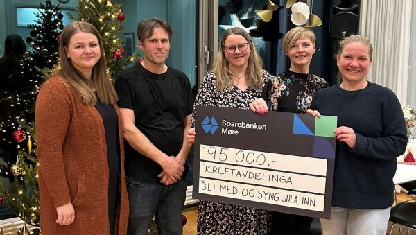 100.000 kroner til kreftavdelinga
