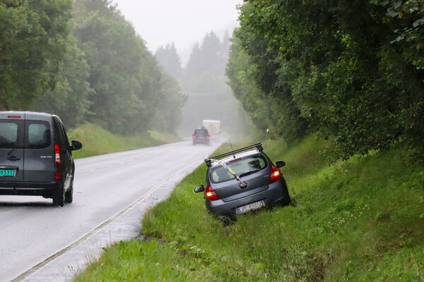 Trafikkulykke på Slyngstadvegen