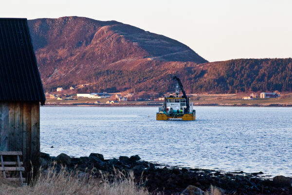 Fjerna øydelagt vassleidning frå Haramsfjorden