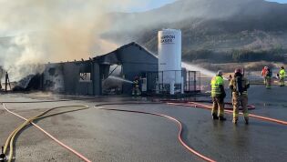 Brann i Vestrefjorden