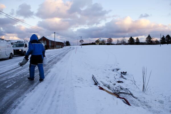 Bilen var heilt på jordet