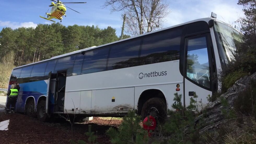 Bussulykke på Skodje
