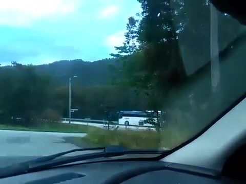 Skulebussen rygga på E39