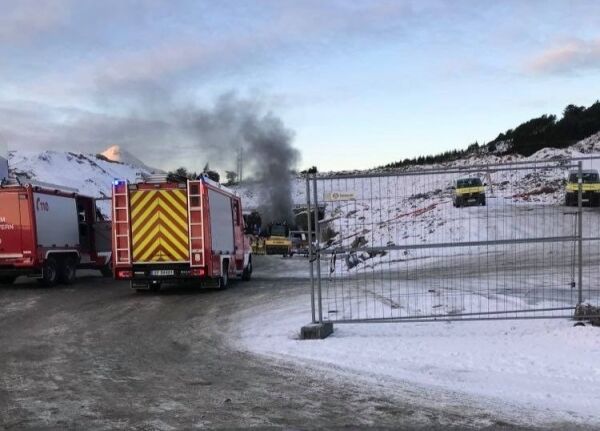 Brann i Nordøyvegtunnel - stor røykutvikling