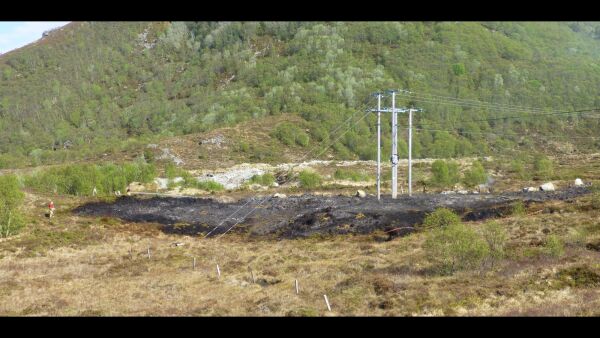 To branntilaup på Helland
