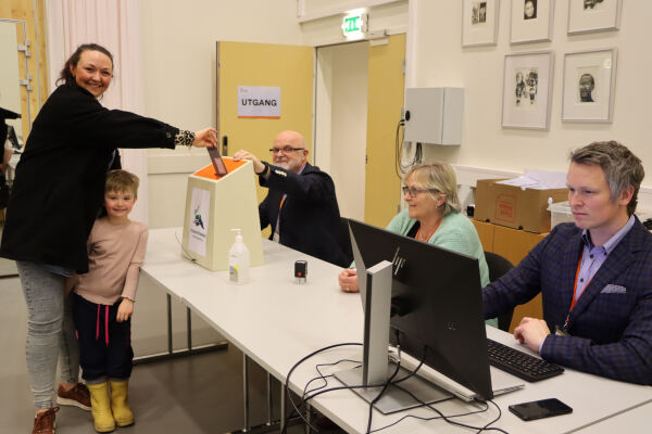 Her kan du røyste under kommunevalet
