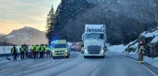Bilulykke på Vadset
