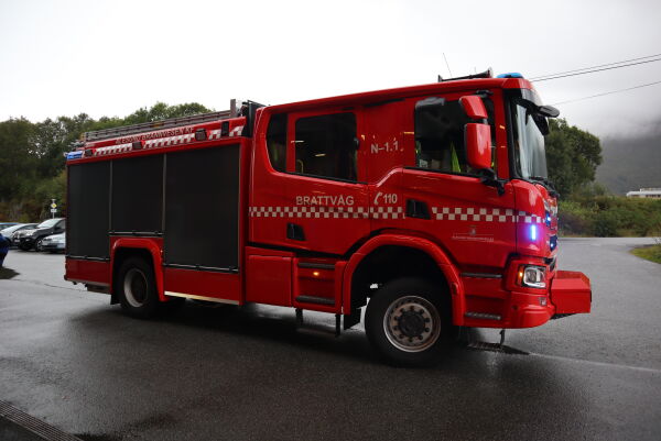 Brannalarm gjekk i ein bustad på Vatne søndag ettermiddag