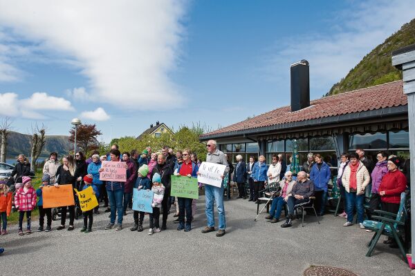 Demonstrerte for å beholde kvileheimen
