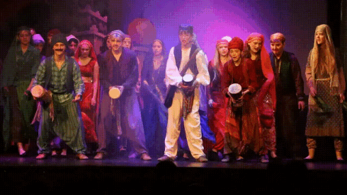Fargesprakande Aladdin-premiere