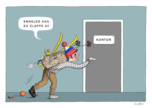 Å kome seg på jobb for å slappe av