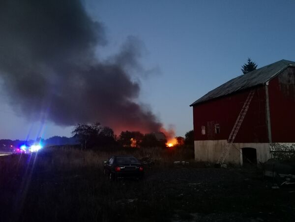 Driftsbygning på Harøy brann heilt ned