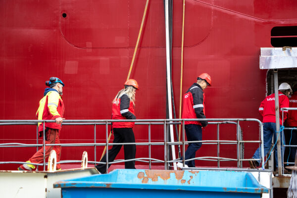Det var industriverns--øving hos VARD tysdag