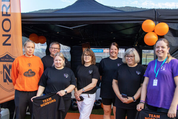 Team Norborg stilte med over 100 medlemmar på Stafett for livet