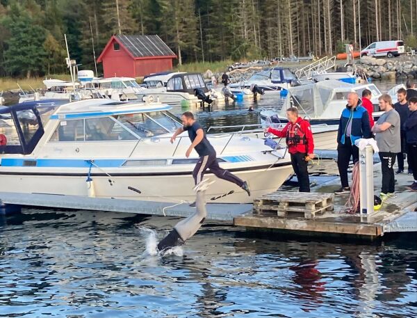 Stor øving med Røde Kors