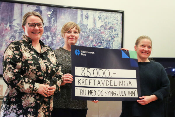 Song inn 85.000 kroner til kreftavdelinga