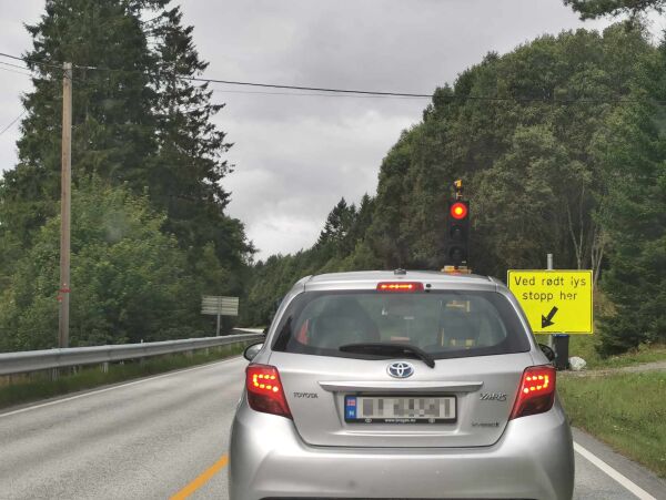 Vegarbeid langs Vadset