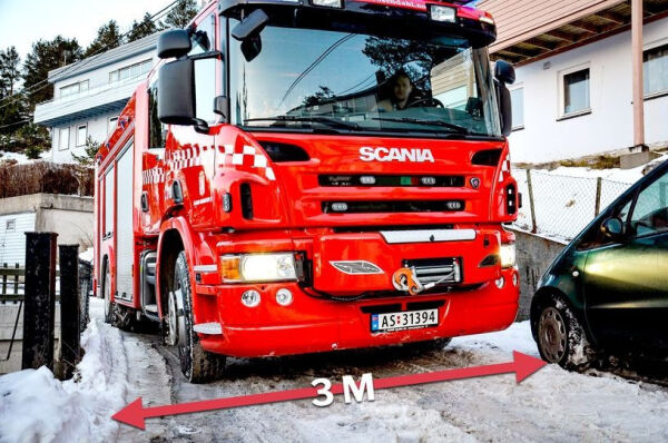 Brannbilane må fram!