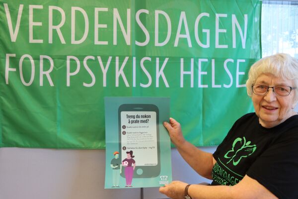 Markerer Verdsdagen for psykisk helse