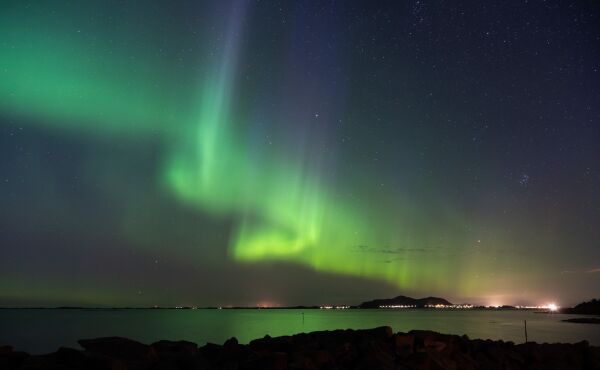 Nordlys over Fjørtofta