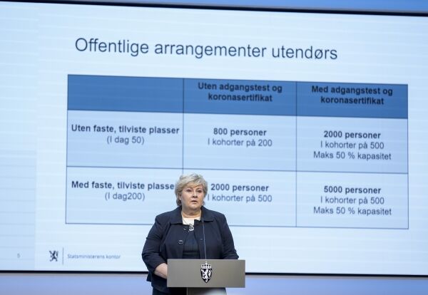 Solberg opnar Noreg meir enn planlagt