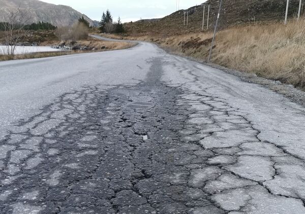 40,3 millionar til utbetring av fylkesvegar