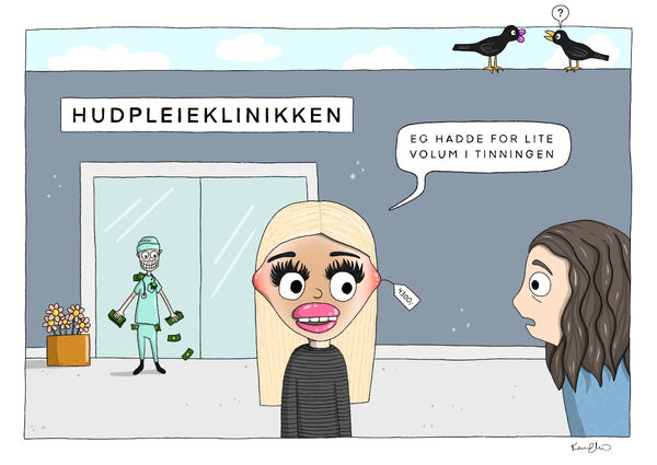 Men rynkene mine får du aldri…