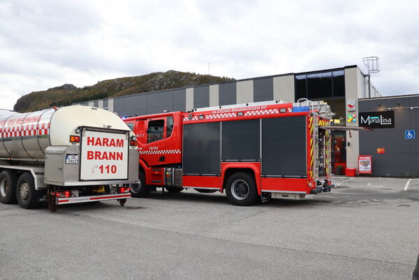 Røykutvikling på butikksenter