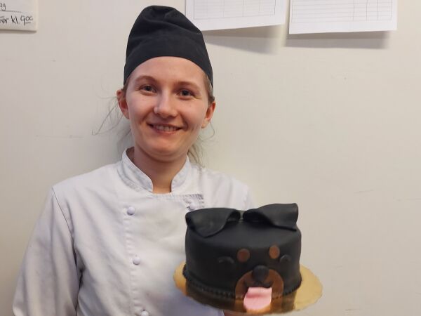 Nybakt konditor laga «skilpadde» til fagprøva